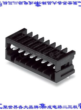 733-370/105-604 端子块连接器10POS接头公引脚带罩2.5mm黑色90DE