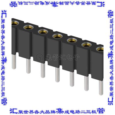 801-93-036-10-012000 针座连接器36POS插座2.54mm母形插口通孔直