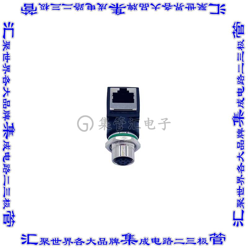 RJM12FD04RA001 适配器 圆形母插口4 针位M12 至 模块母插孔8p8c