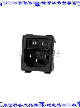 1-1609112-5 电源接入连接器3POS插座公插片模块IEC320-C14面板安