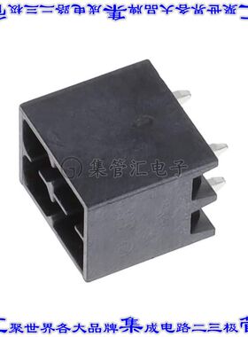 NR04110000G0G 端子块连接器4POS接头公引脚带罩2排3.5mm黑色垂直