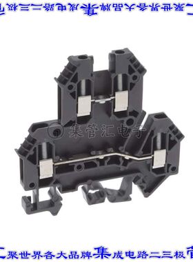 XW5T-S2.5-1.1-2 端子块连接器4POS馈通式2排5.0mm灰色12-22AWG