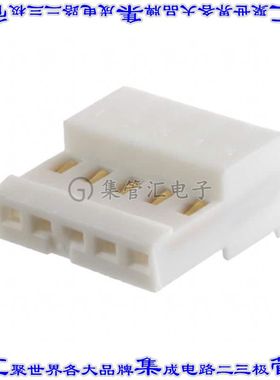 3-641191-5 矩形连接器5POS插座2.54mm母插口白色IDC镀金自由悬挂