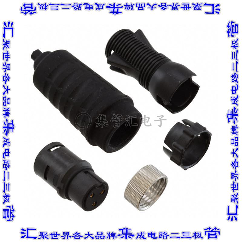 EN3C3FLX 圆形连接器3POS插头母插口焊杯镀金自由悬挂