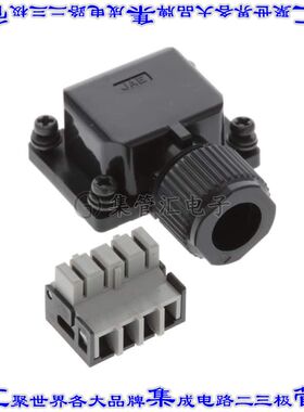 JN6FS04SJ2 矩形连接器外壳4POS插头母形插口黑色面板安装