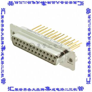 164A10439X 连接器25POS插座母插口2排D-Sub面板安装通孔