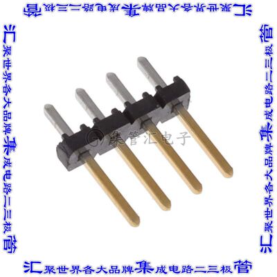MTLW-104-07-L-S-250 针座连接器4POS接头2.54mm公形插针通孔直针