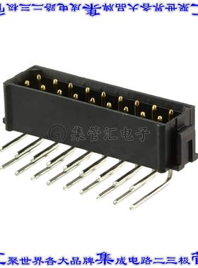 M80-8681822 针座连接器18POS接头2排2mm公形插针通孔直角镀金