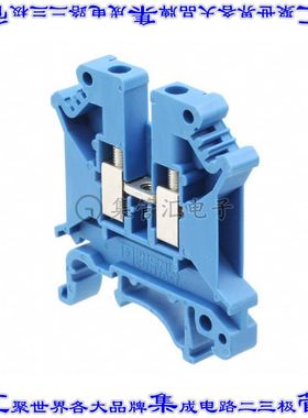 3004388 端子块连接器2POS馈通式6.2mm蓝色10-30AWG