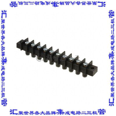 GFTSX-10 端子块连接器10电路隔板接线座11.12mm螺钉