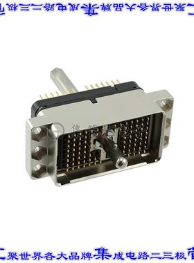 DLM2-96PW6A 背板连接器96POS插头公母8排2.54mm面板安装黑色