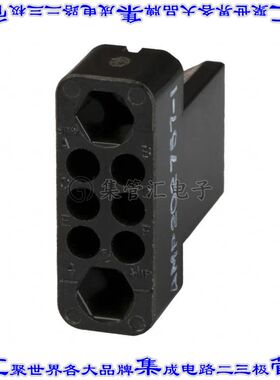 202757-1 接插件连接器CONN 6POS BLACK PNL MNT