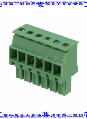 OSTTS06315B 端子块连接器6POS插头母插口3.81mm绿色自由悬挂