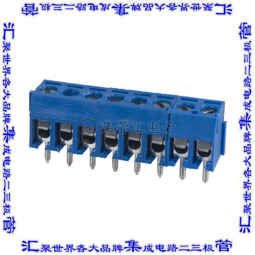 OSTTE100161 线对板连接器10POS接线端子3.5mm通孔水平带板