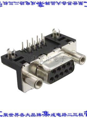 ID09S33E4GV00LF 连接器9POS插座母插口2排D-Sub通孔直角