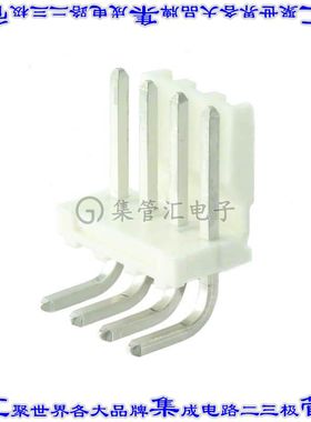 3-644613-4 针座连接器4POS接头3.96mm公形插针通孔直角锡