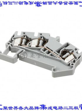 3031665 端子块连接器3POS馈通式6.2mm灰色10-28AWG