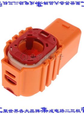 2137704-1 矩形连接器外壳1POS插头公形引脚橙色自由悬挂