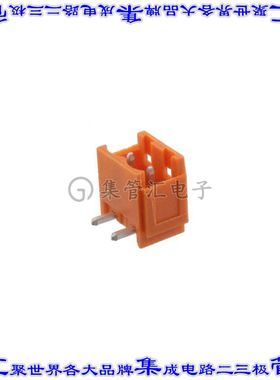 1148030000 端子块连接器2POS接头公引脚带罩5.08mm橙色90DEG通孔