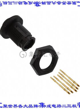 EN2P5F26 圆形连接器5POS插座母插口压接或焊杯镀金面板安装