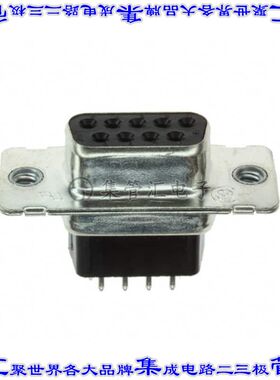 747190-2 连接器9POS插座母插口2排D-Sub通孔