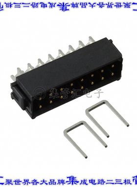 M80-6651642 针座连接器16POS插头2排2mm公形插针表贴SMD镀金
