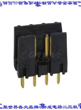 69167-104 针座连接器4POS接头2.54mm公形插针通孔直针镀金