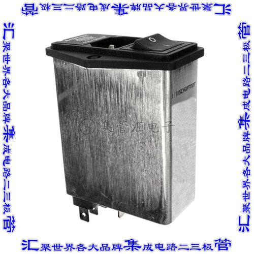 FN393-6-05-11 电源接入连接器3POS插座公插片模块IEC320-C14面板