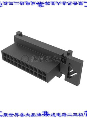 10160855-22GLF 矩形连接器外壳22POS插头2排3mm公形引脚黑色面板