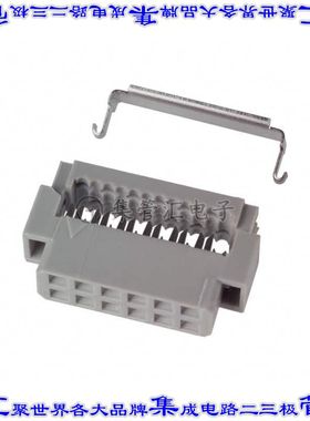 152212-0103-GB 矩形连接器12POS插座2排2mm母插口灰色IDC镀金自