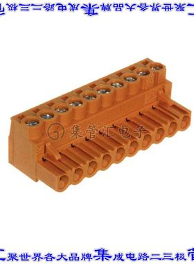 1954410000 端子块连接器10POS插头母插口5mm橙色自由悬挂