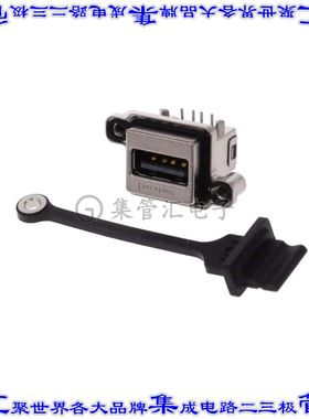 MUSBRA111M5 连接器USB-A插座4POS USB 2.0通孔直角