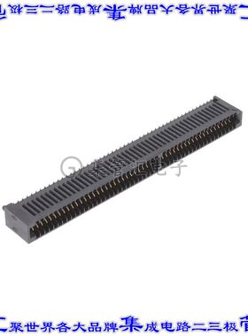 MECF-50-01-L-DV 卡边缘连接器100POS母头2排1.27mm黑色镀金