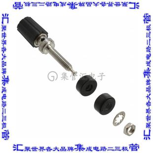 KNURLED 接插件连接器CONN POST BLACK BIND 3760