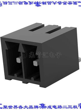 2213932-2 端子块连接器2POS接头公引脚带罩3.5mm黑色90DEG表贴SM
