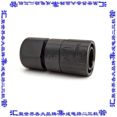 C09111H1070005U 圆形连接器7POS插头外壳用于公插针黑色自由悬挂