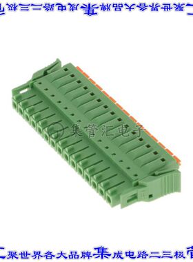 1952157 端子块连接器15POS插头母插口3.5mm绿色自由悬挂