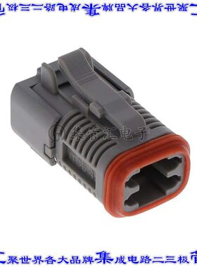 IT06-4S-000 矩形连接器外壳4POS插头2排母形插口灰色自由悬挂