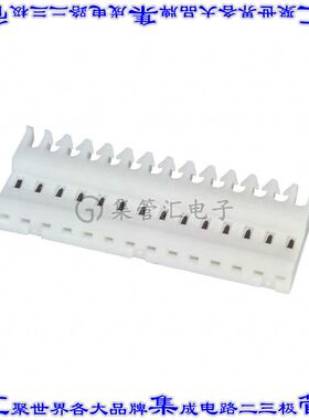 4-640621-4 矩形连接器14POS插座2.54mm母插口白色IDC锡自由悬挂