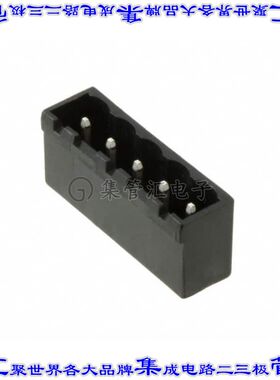 ELFH05250 端子块连接器5POS接头公引脚带罩5.08mm黑色垂直通孔