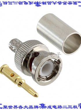 112118 同轴连接器BNC插头公引脚压接50欧姆自由悬挂
