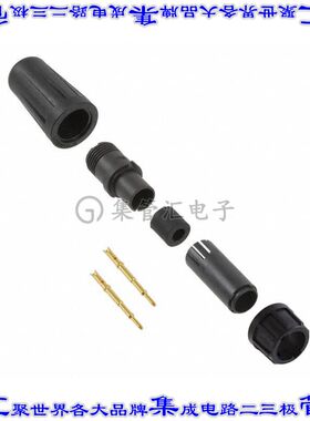EN2C2M20G1 圆形连接器2POS插头公引脚压接或焊杯镀金自由悬挂