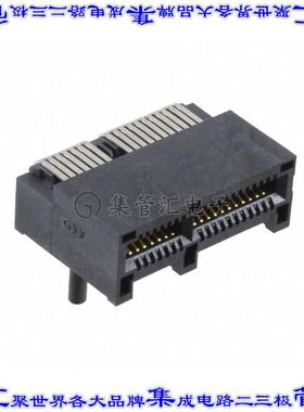 PCIE-164-02-F-D-RA 卡边缘连接器164POS母头2排1mm黑色镀金