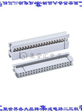 AWP 40-8540-T 矩形连接器40POS插口2排2.54mm母插口灰色IDC锡自
