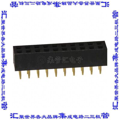 NPPN102AFCN-RC 针座连接器20POS插座2排2mm母形插口通孔直针镀金