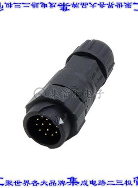 22012331-01 圆形连接器12POS插座公形引脚焊杯镀金自由悬挂