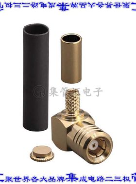 CONSMB012-G 同轴连接器SMB插头母形插口压接50欧姆自由悬挂直角