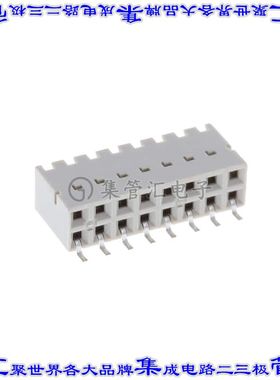 71609-308LF 针座连接器16POS插座2排2.54mm母形插口表贴SMD镀金