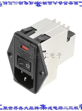 PE0S0SS6B 电源接入连接器3POS插座公插片模块IEC320-C14面板安装