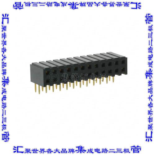 NPPN122FJFN-RC 针座连接器24POS插座2排2mm母形插口通孔直角镀金